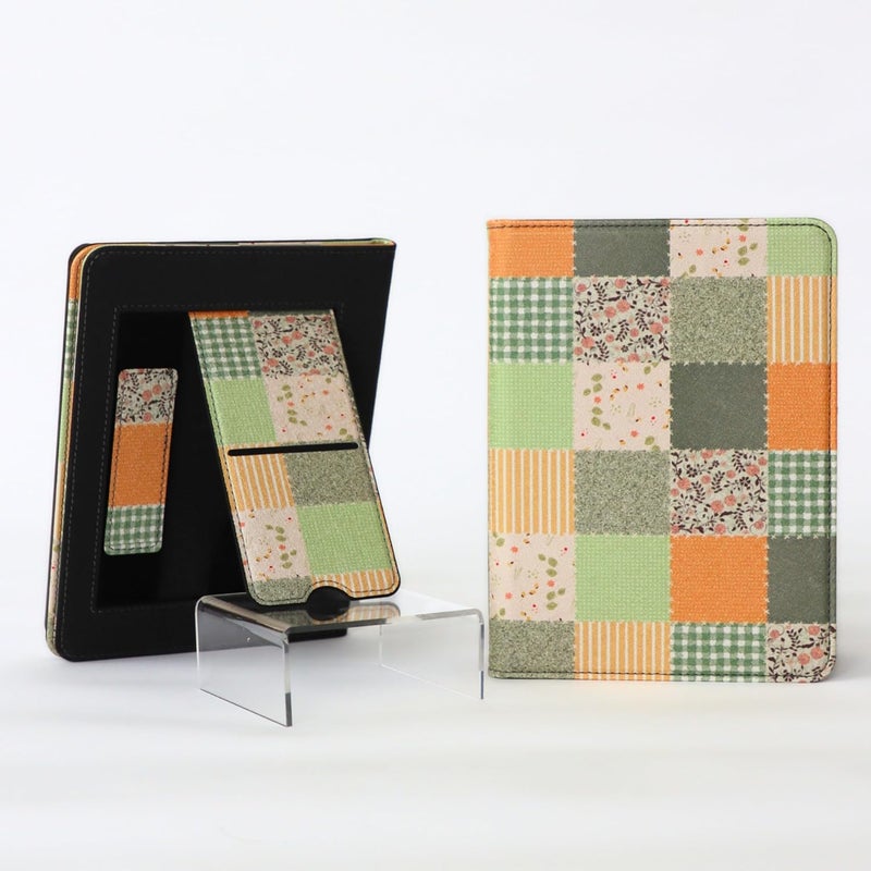 LASH NEXT DOOR Patchwork Pages Compatible with Kindle Paperwhite Case 11th Generation– Premium Protective Cover with Built-in Stand, Hand Strap, Smart Magnetic Closure - Image 1